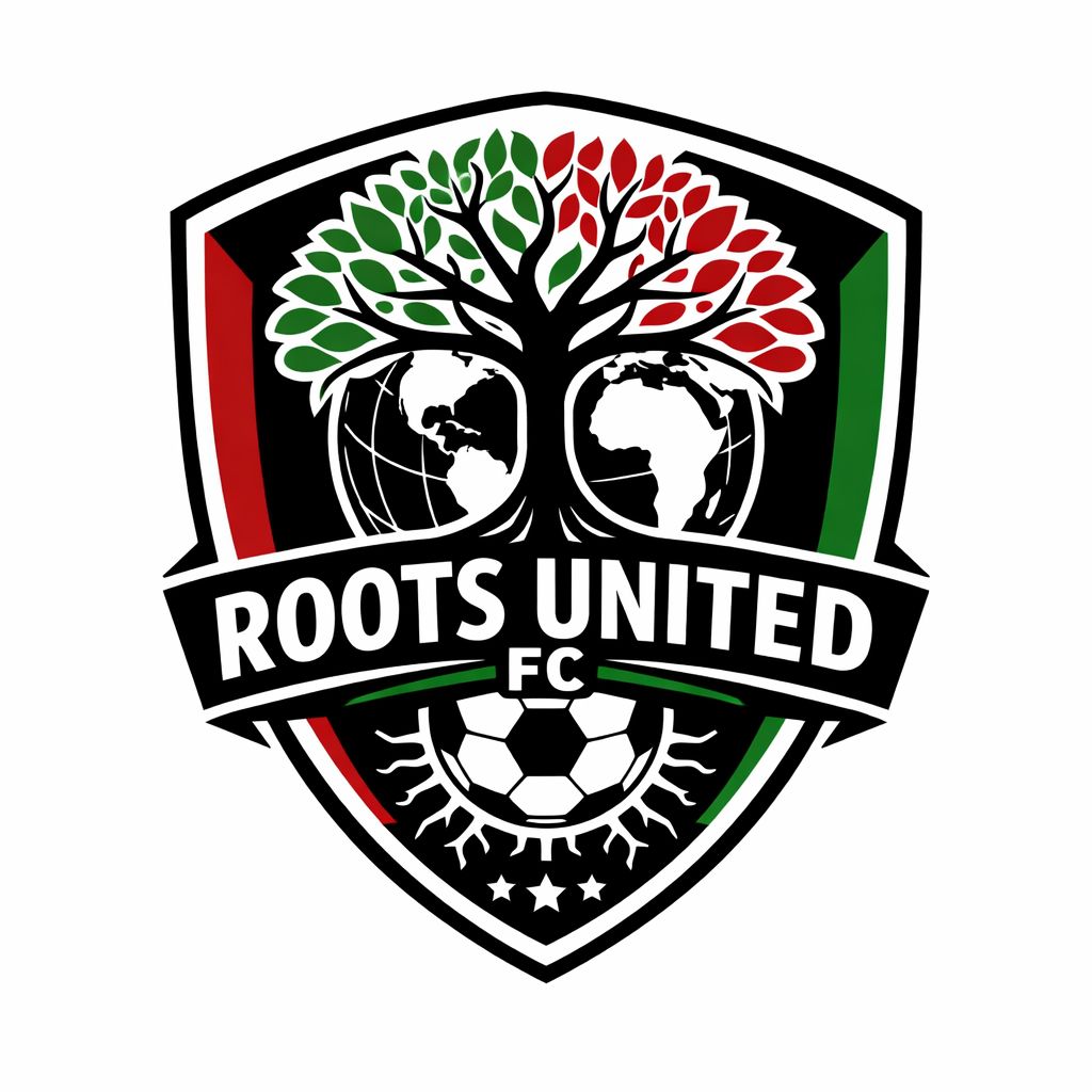 Roots United FC Kits with Sponsor Placement